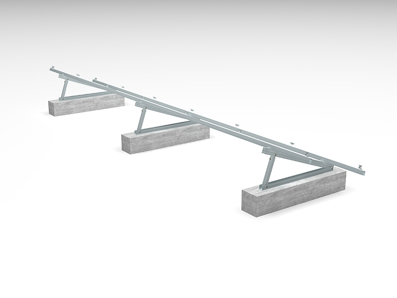알루미늄 평평한 지붕 PV 장착 시스템