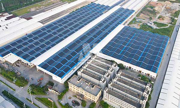 중국 광동성에서 21.5MW 지붕 프로젝트 완료