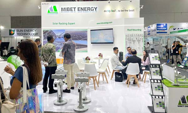 Solartech 인도네시아 전시회의 Mibet