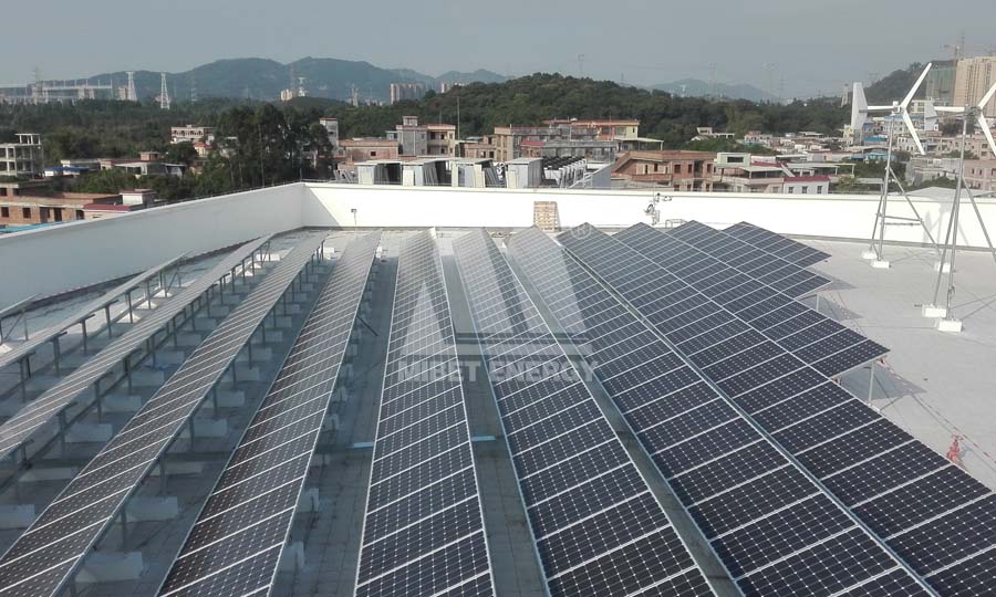 중국의 태양열 지붕 건 드리는 시스템